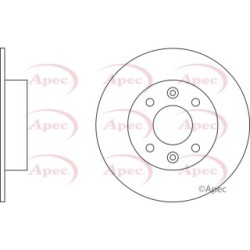 Brake Disc APEC DSK184 OE Ref 7701204285