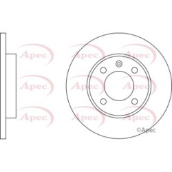 Brake Disc APEC DSK197 OE Ref 175615301