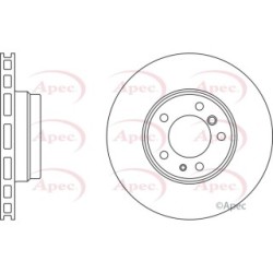 Brake Disc APEC DSK2006 OE Ref 34116757752