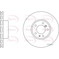 Brake Disc APEC DSK2008 OE Ref 34116757747