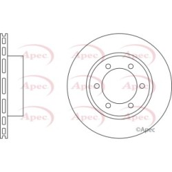 Brake Disc APEC DSK2022 OE Ref 4351235210