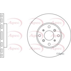Brake Disc APEC DSK2027 OE Ref 45251S1AG00