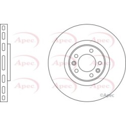 Brake Disc APEC DSK2030 OE Ref 9633114780