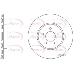 Brake Disc APEC DSK2034 OE Ref 1376118