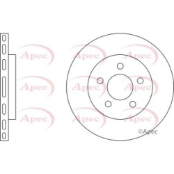 Brake Disc APEC DSK2037 OE Ref 4383968