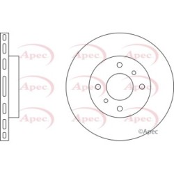 Brake Disc APEC DSK2039 OE Ref 402062F501