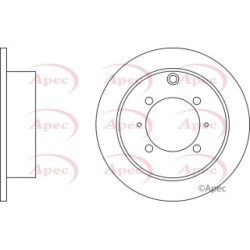 Brake Disc APEC DSK2045 OE Ref MB668083