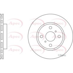 Brake Disc APEC DSK2048 OE Ref 4351216130