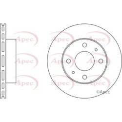 Brake Disc APEC DSK2055 OE Ref 5531175F10