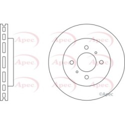 Brake Disc APEC DSK2064 OE Ref MB699285