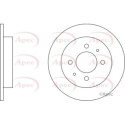 Brake Disc APEC DSK2065 OE Ref MB857763