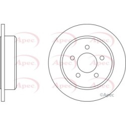 Brake Disc APEC DSK2069 OE Ref 4087729