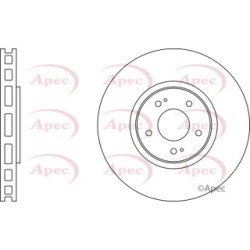 Brake Disc APEC DSK2076 OE Ref MR370723