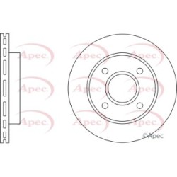 Brake Disc APEC DSK208 OE Ref 1066271