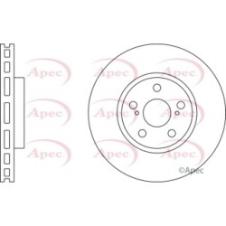 Brake Disc APEC DSK2093 OE Ref 4351220600