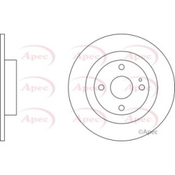 Brake Disc APEC DSK2095 OE Ref BJ3Y26251