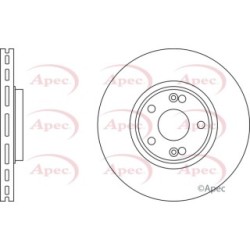 Brake Disc APEC DSK2102 OE Ref 8200007122