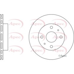 Brake Disc APEC DSK2112 OE Ref 4351297202