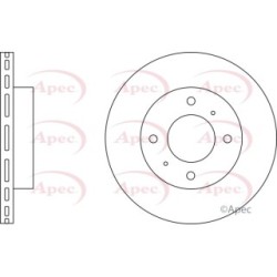 Brake Disc APEC DSK212 OE Ref MB699283