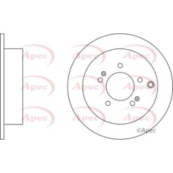 Brake Disc APEC DSK2126 OE Ref 584113A300