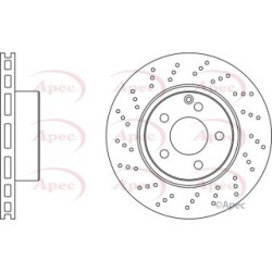 Brake Disc APEC DSK2132 OE Ref 2204210912