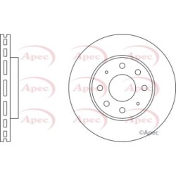 Brake Disc APEC DSK2142 OE Ref MB895098
