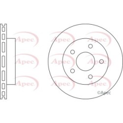 Brake Disc APEC DSK2143 OE Ref 52098672