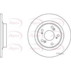 Brake Disc APEC DSK2154 OE Ref 45251S2R000