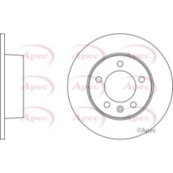 Brake Disc APEC DSK2163 OE Ref 4403045