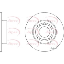 Brake Disc APEC DSK2165 OE Ref 6N0615601B