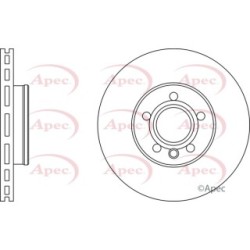 Brake Disc APEC DSK2166 OE Ref 7D0615301B