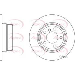 Brake Disc APEC DSK2172 OE Ref 34216765458
