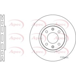 Brake Disc APEC DSK2175 OE Ref 1613703980