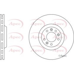 Brake Disc APEC DSK2184 OE Ref 424943