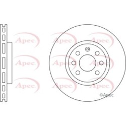 Brake Disc APEC DSK2188 OE Ref 93181113