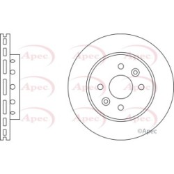 Brake Disc APEC DSK2189 OE Ref 0K2N233251