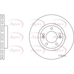 Brake Disc APEC DSK2190 OE Ref 5171226000