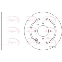 Brake Disc APEC DSK2191 OE Ref 584113C000