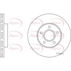 Brake Disc APEC DSK2203 OE Ref 1223665