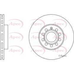 Brake Disc APEC DSK2207 OE Ref 1K0615301T