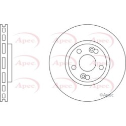 Brake Disc APEC DSK2216 OE Ref 7701206029