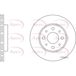 Brake Disc APEC DSK2219 OE Ref 51742727
