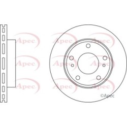 Brake Disc APEC DSK2225 OE Ref 402069C001