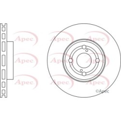 Brake Disc APEC DSK2229 OE Ref 43512YZZAE