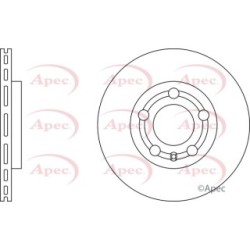 Brake Disc APEC DSK2230 OE Ref 6Q0615301
