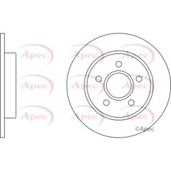 Brake Disc APEC DSK2231 OE Ref 1223543