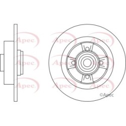 Brake Disc APEC DSK2233 OE Ref 7701206328