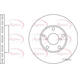 Brake Disc APEC DSK2238 OE Ref 4351242031