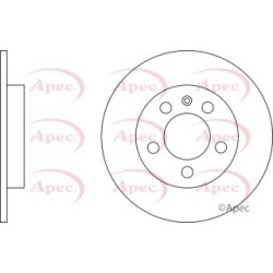 Brake Disc APEC DSK2239 OE Ref 1J0615601D