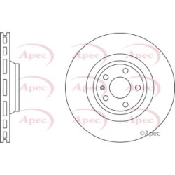 Brake Disc APEC DSK2244 OE Ref 4F0615301G